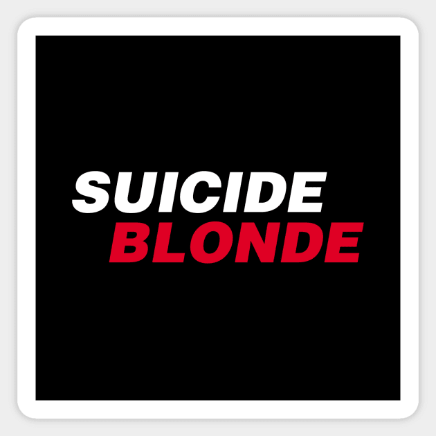 Suicide Blonde, oblique Sticker by Perezzzoso